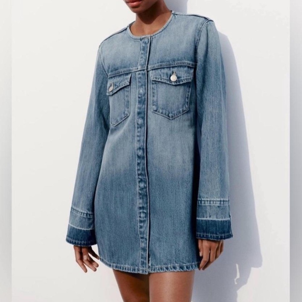 Zara Denim Shirt Dress size XL